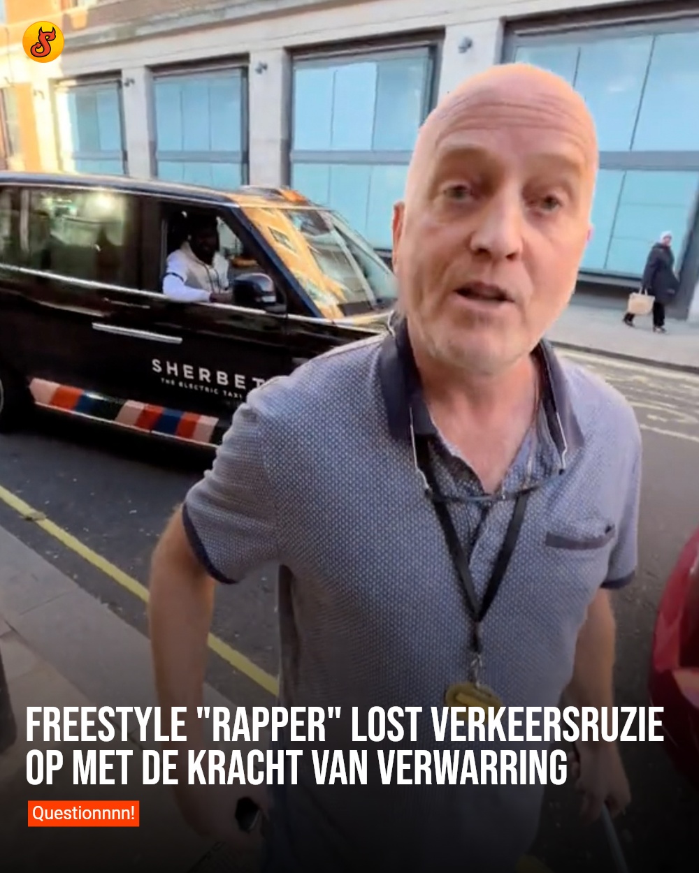 Freestyle "rapper" lost verkeersruzie op met de kracht van verwarring