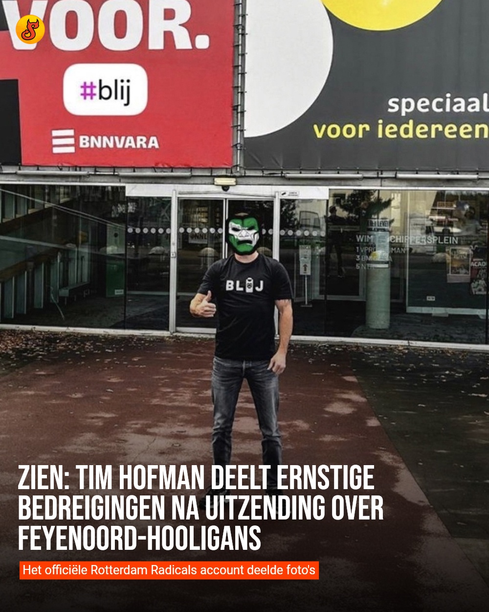 Zien: Tim Hofman deelt ernstige bedreigingen na uitzending over Feyenoord-hooligans