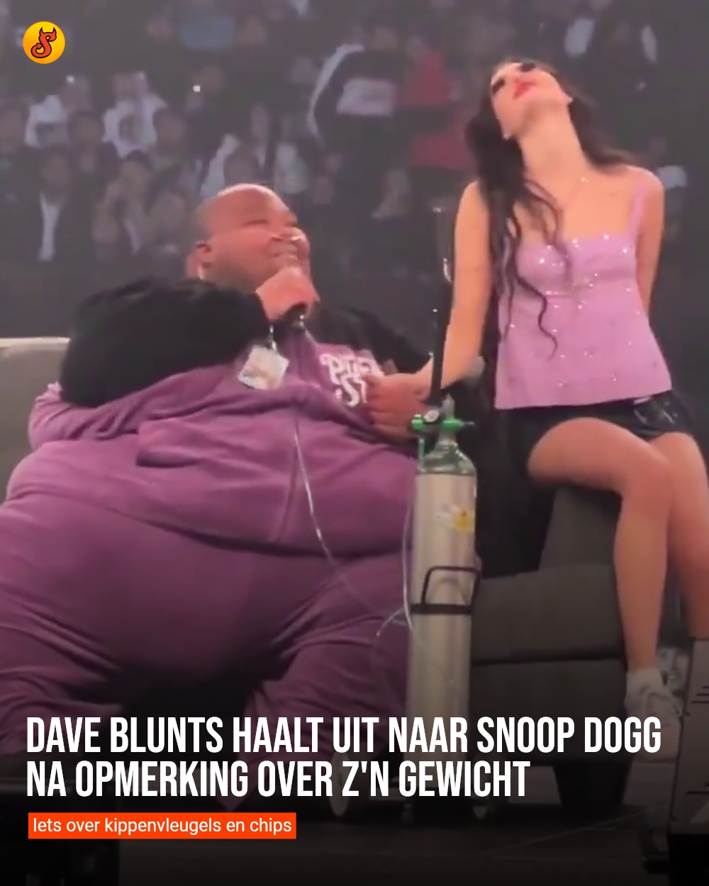 Dave Blunts haalt uit naar Snoop Dogg na opmerking over z'n gewicht