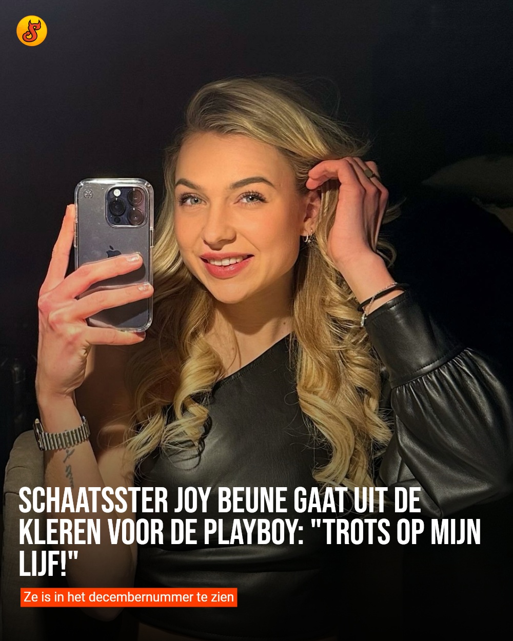 Schaatsster Joy Beune gaat uit de kleren voor de Playboy: "Trots op mijn lijf!"