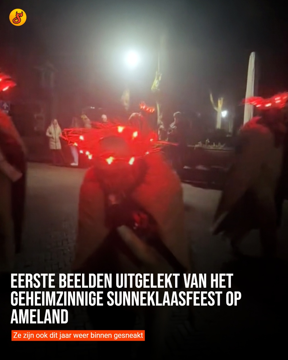 Eerste beelden uitgelekt van het geheimzinnige Sunneklaasfeest op Ameland
