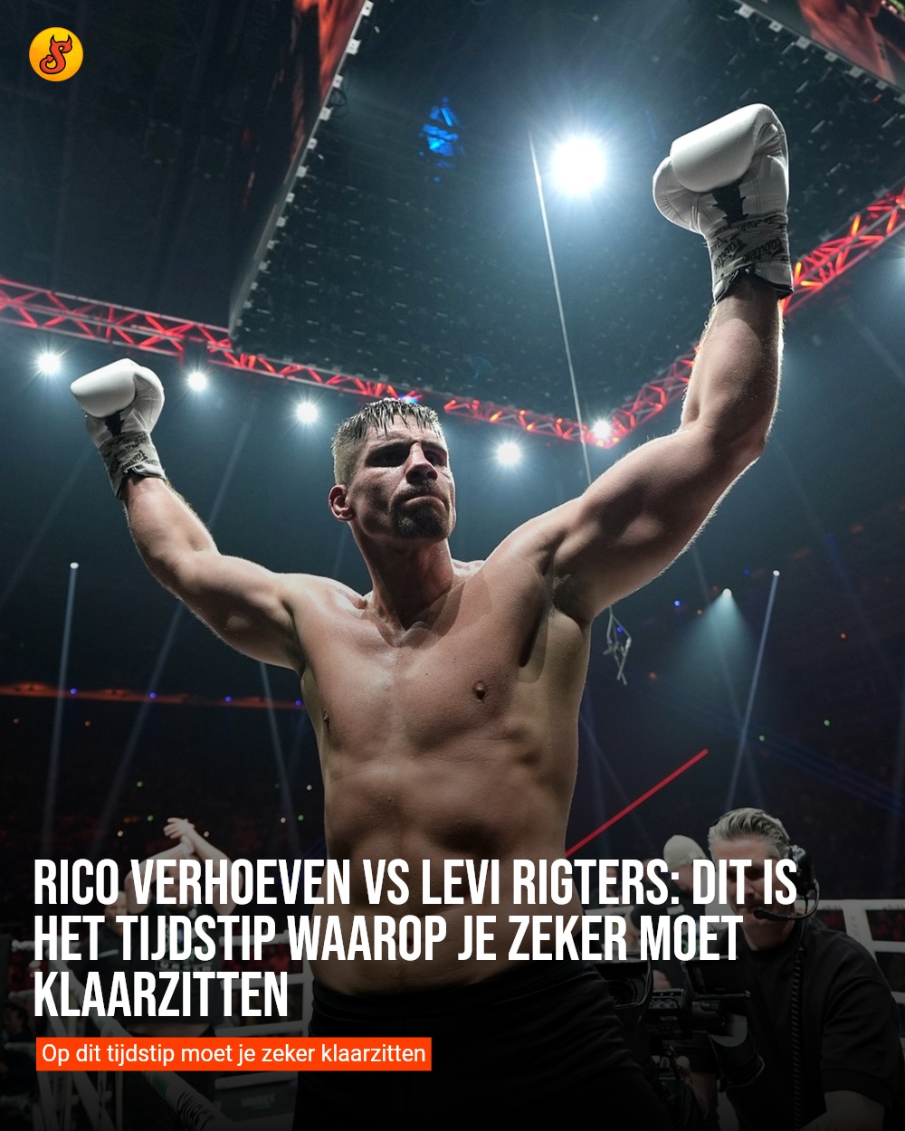 Rico Verhoeven vs Levi Rigters: Dit is het tijdstip waarop je zeker moet klaarzitten