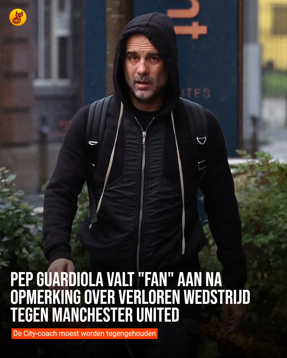 Pep Guardiola valt "fan" aan na opmerking over verloren wedstrijd tegen Manchester United