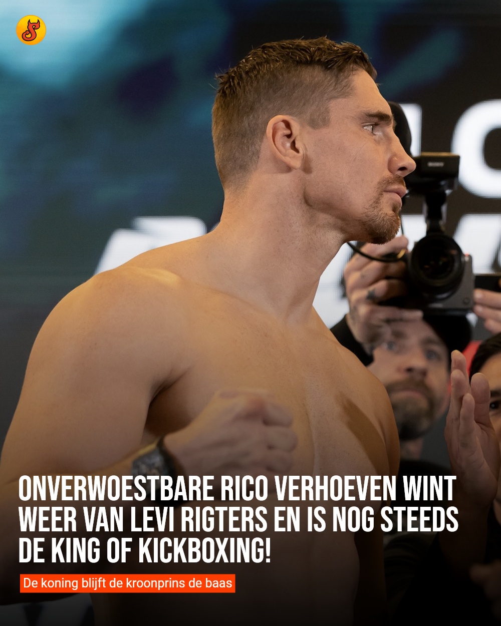 Onverwoestbare Rico Verhoeven wint weer van Levi Rigters en is nog steeds de King of Kickboxing!