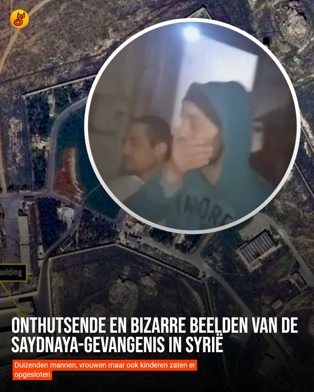 Onthutsende en bizarre beelden van de Saydnaya-gevangenis in Syrië