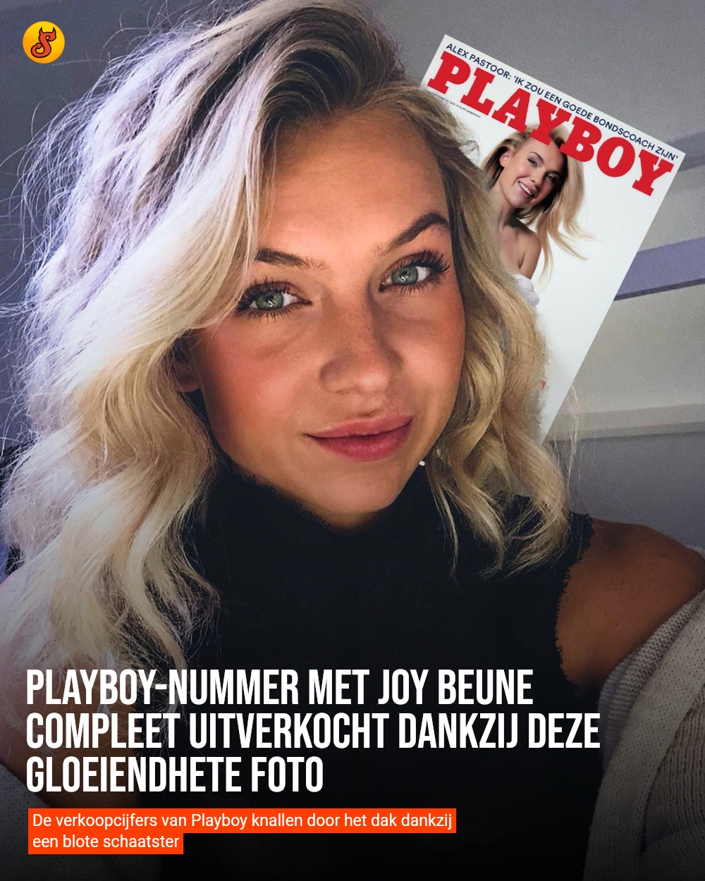 Playboy-nummer met Joy Beune compleet uitverkocht dankzij deze gloeiendhete foto