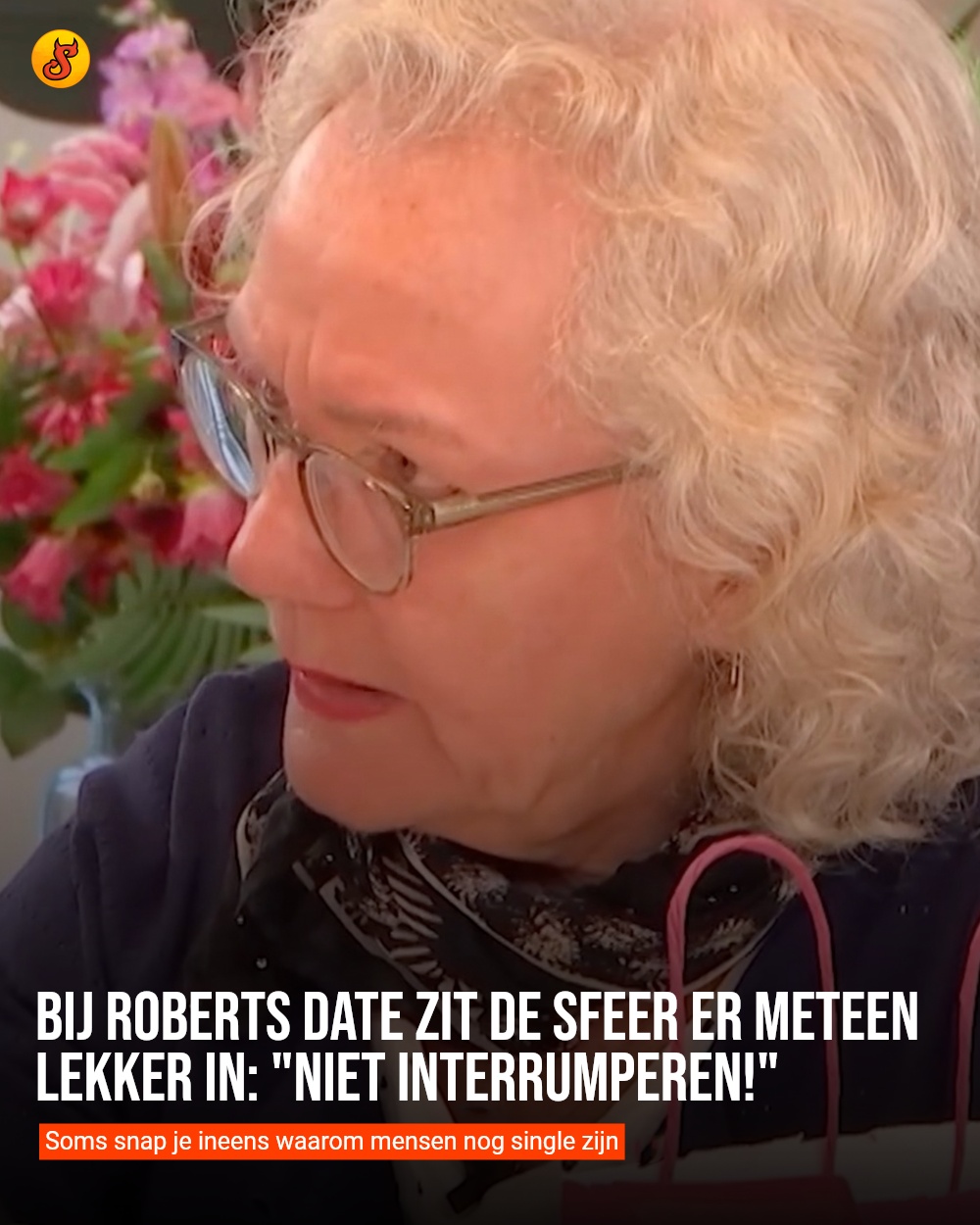 Bij Roberts date zit de sfeer er meteen lekker in: "Niet interrumperen!"