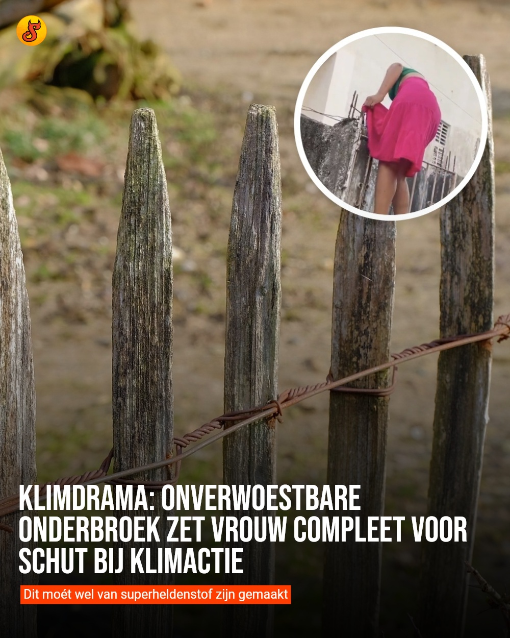 Klimdrama: Onverwoestbare onderbroek zet vrouw compleet voor schut bij klimactie
