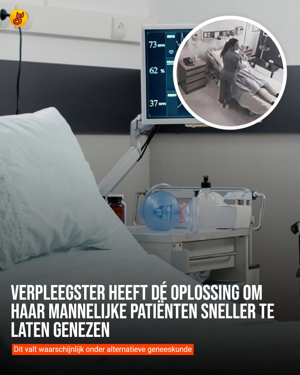 Verpleegster heeft dé oplossing om haar mannelijke patiënten sneller te laten genezen