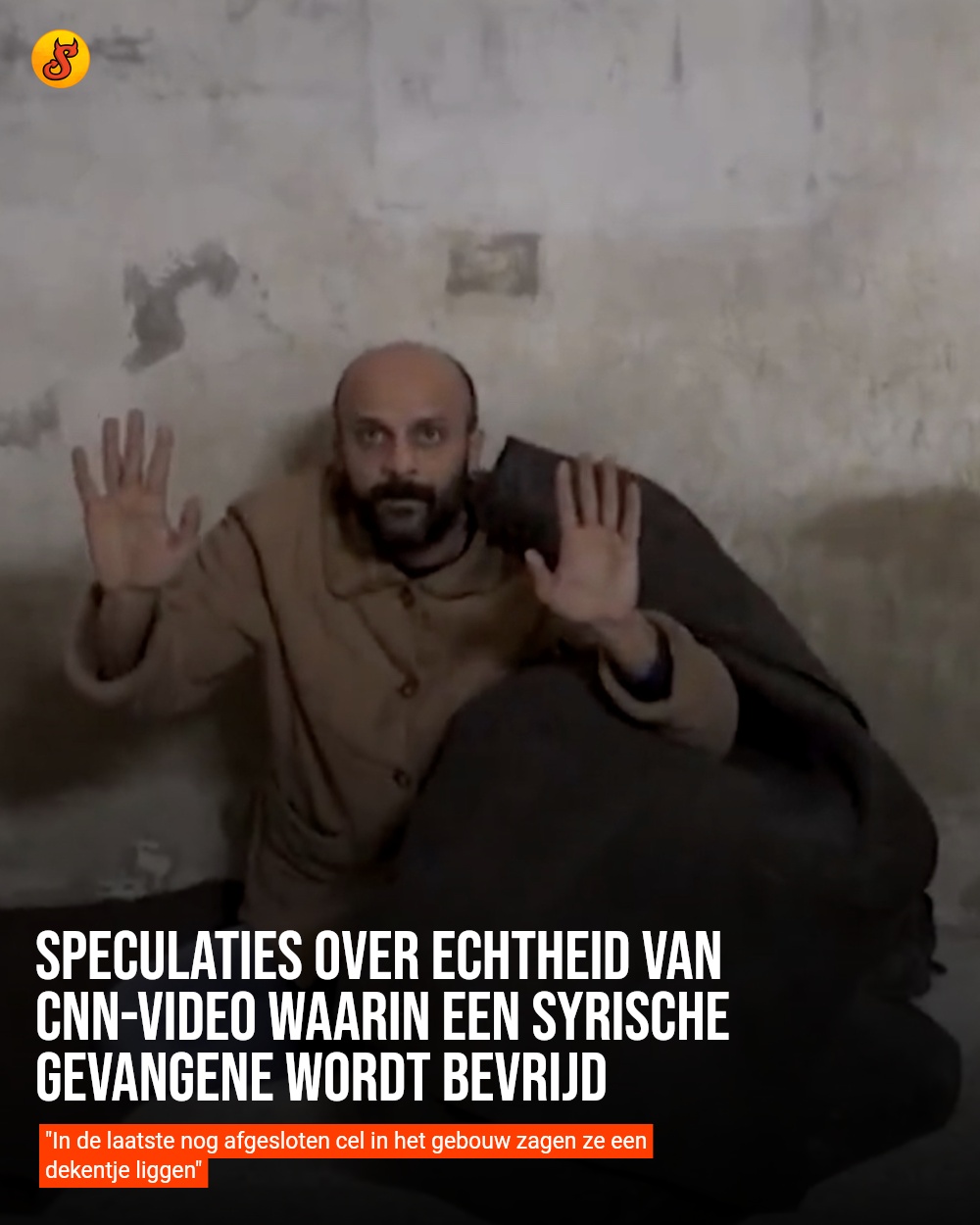 Speculaties over echtheid van CNN-video waarin een Syrische gevangene wordt bevrijd