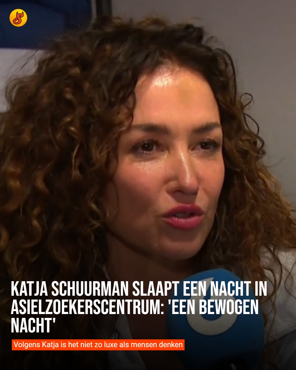 Katja Schuurman slaapt een nacht in asielzoekerscentrum: 'Een bewogen nacht'