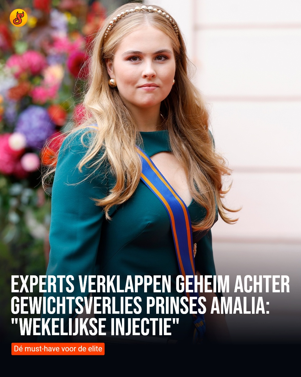Experts verklappen geheim achter gewichtsverlies prinses Amalia: "Wekelijkse injectie"