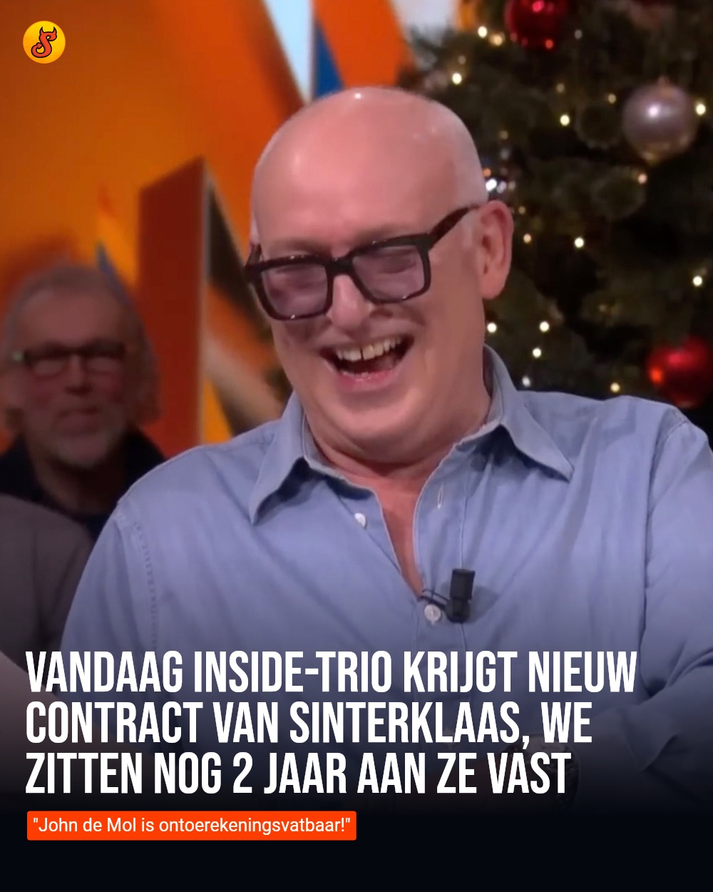 Vandaag Inside-trio krijgt nieuw contract van Sinterklaas, we zitten nog 2 jaar aan ze vast