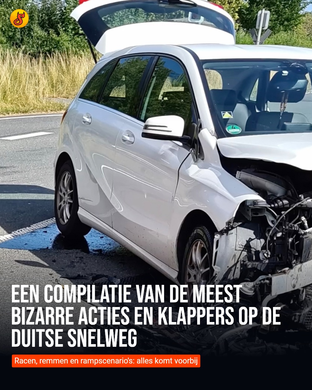 Een compilatie van de meest bizarre acties en klappers op de Duitse snelweg