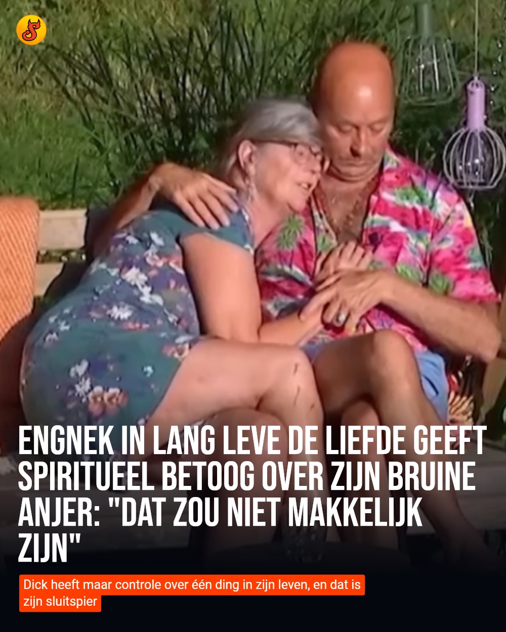 Engnek in Lang Leve de Liefde geeft spiritueel betoog over zijn bruine anjer: "Dat zou niet makkelijk zijn"