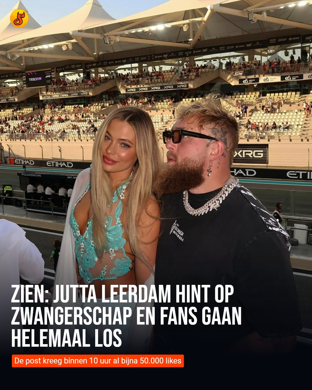ZIEN: Jutta Leerdam hint op zwangerschap en fans gaan helemaal los