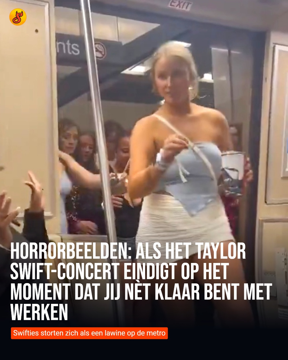 Horrorbeelden: Als het Taylor Swift-concert eindigt op het moment dat jij nèt klaar bent met werken