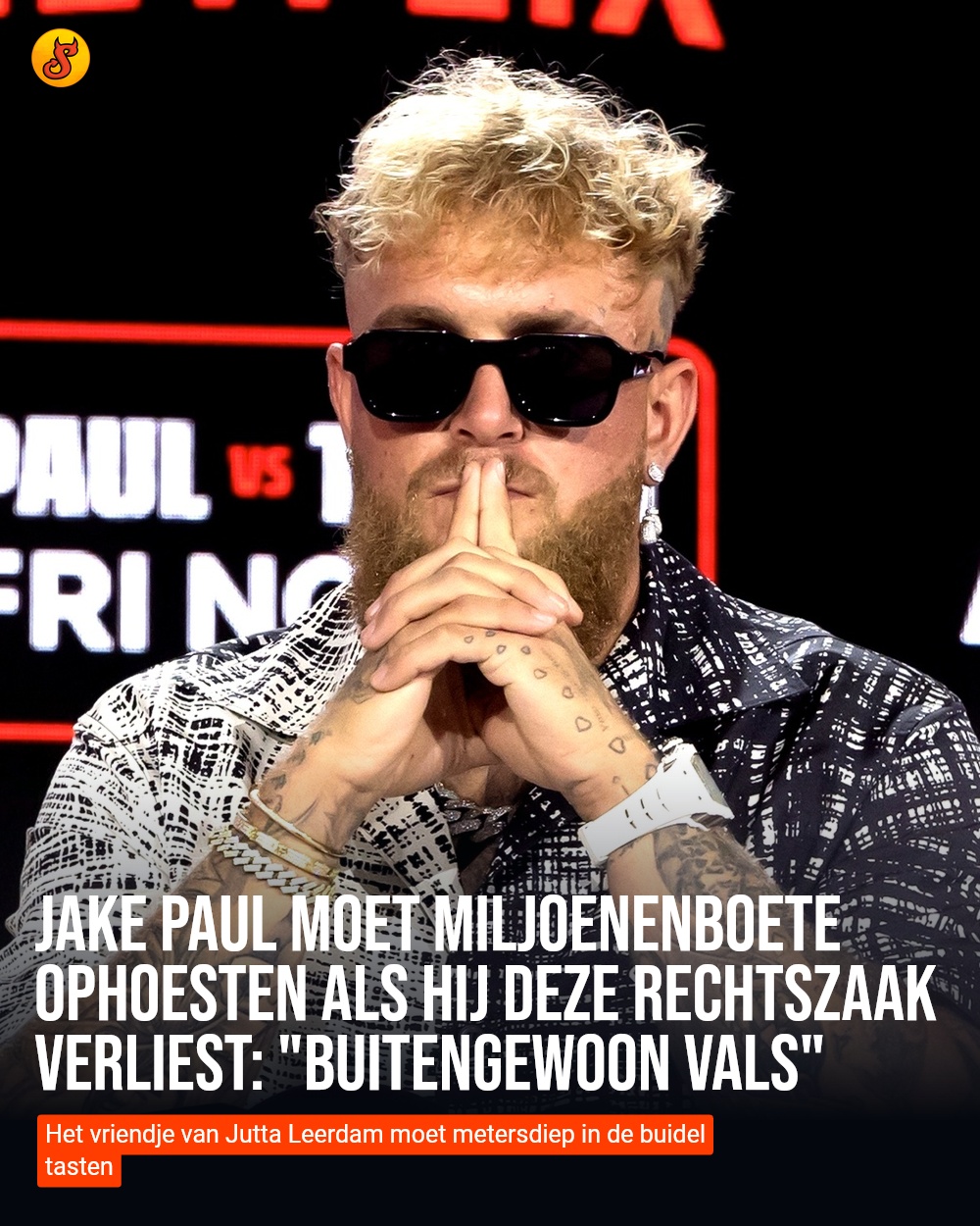 Jake Paul moet miljoenenboete ophoesten als hij deze rechtszaak verliest: "Buitengewoon vals"
