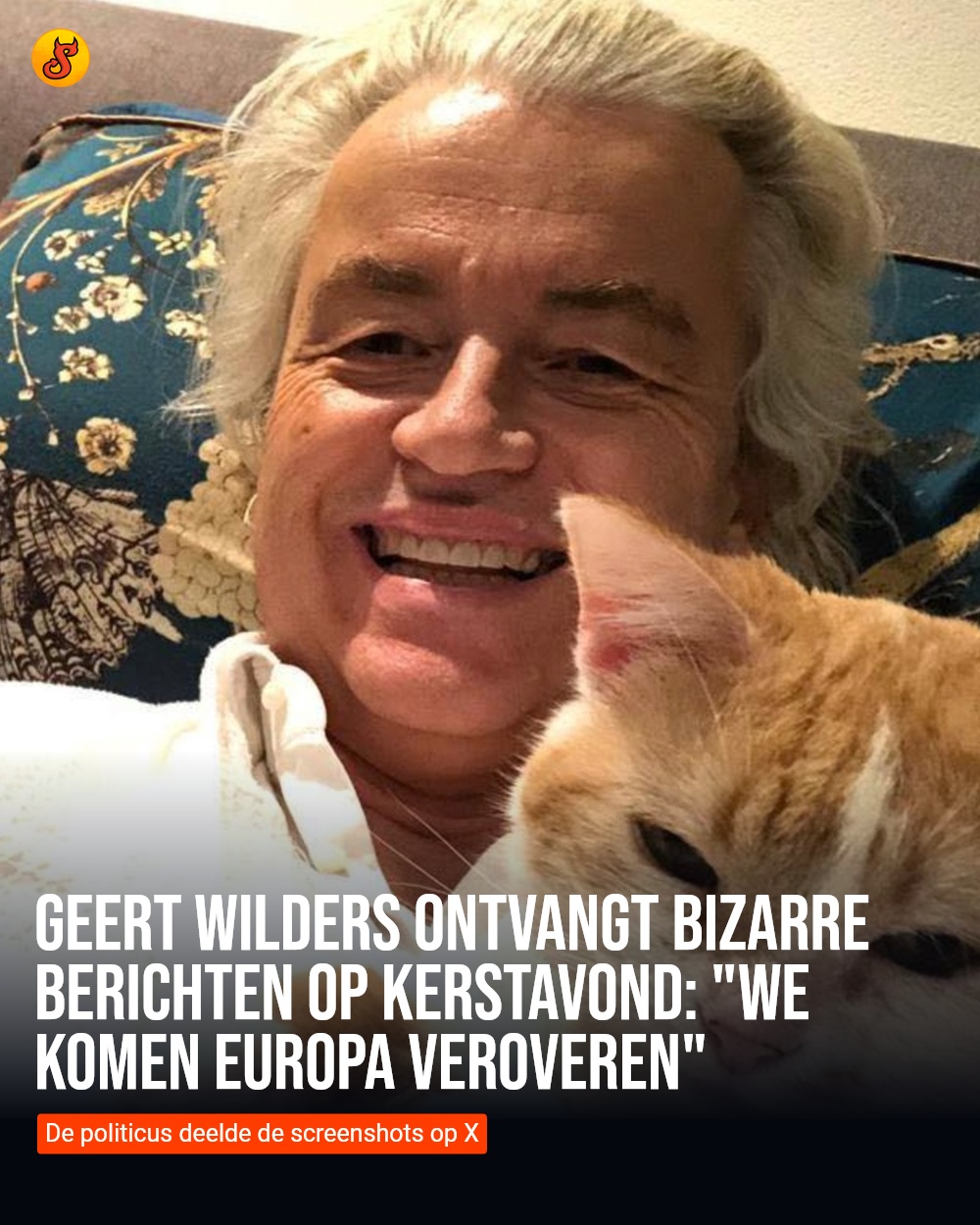Geert Wilders ontvangt bizarre berichten op kerstavond: "We komen Europa veroveren"
