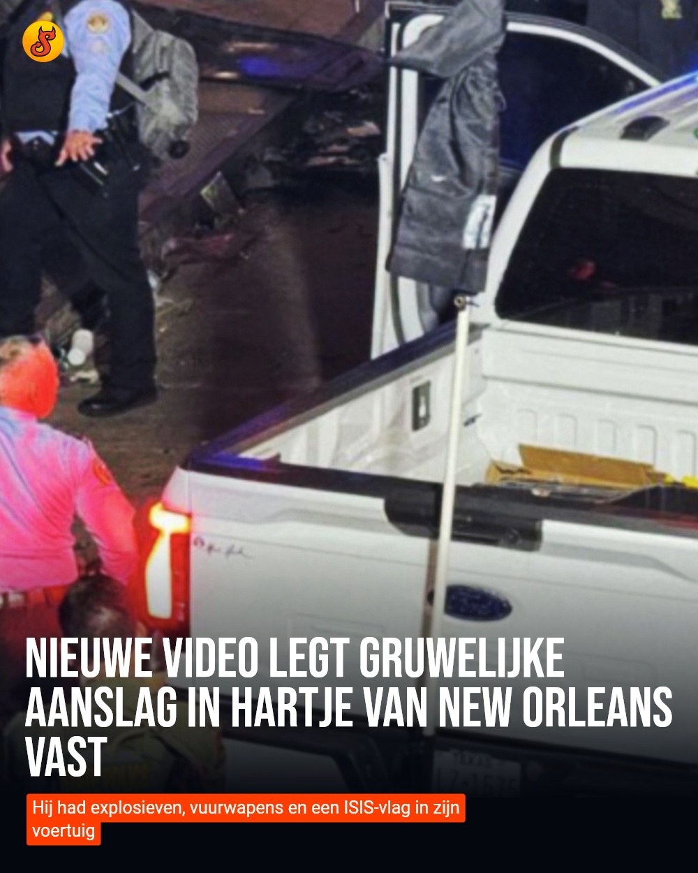 Nieuwe video legt gruwelijke aanslag in hartje van New Orleans vast