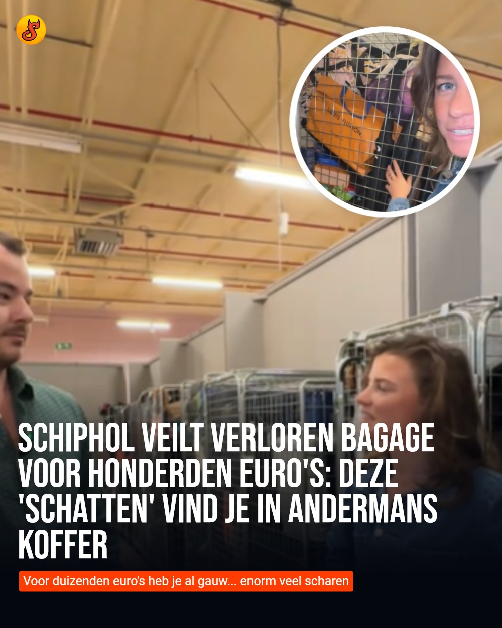 Schiphol veilt verloren bagage voor honderden euro's: deze 'schatten' vind je in andermans koffer