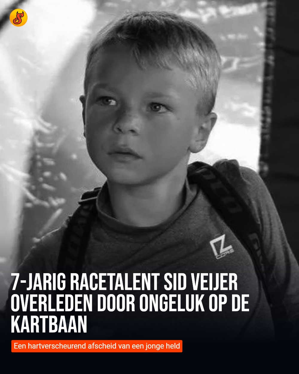 7-jarig racetalent Sid Veijer overleden door ongeluk op de kartbaan