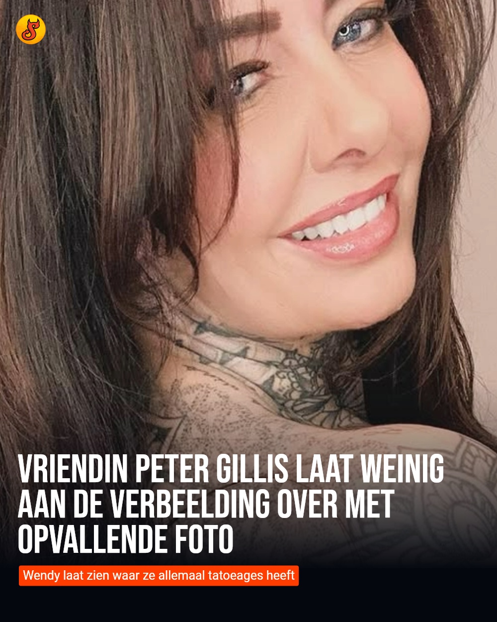 Vriendin Peter Gillis laat weinig aan de verbeelding over met opvallende foto