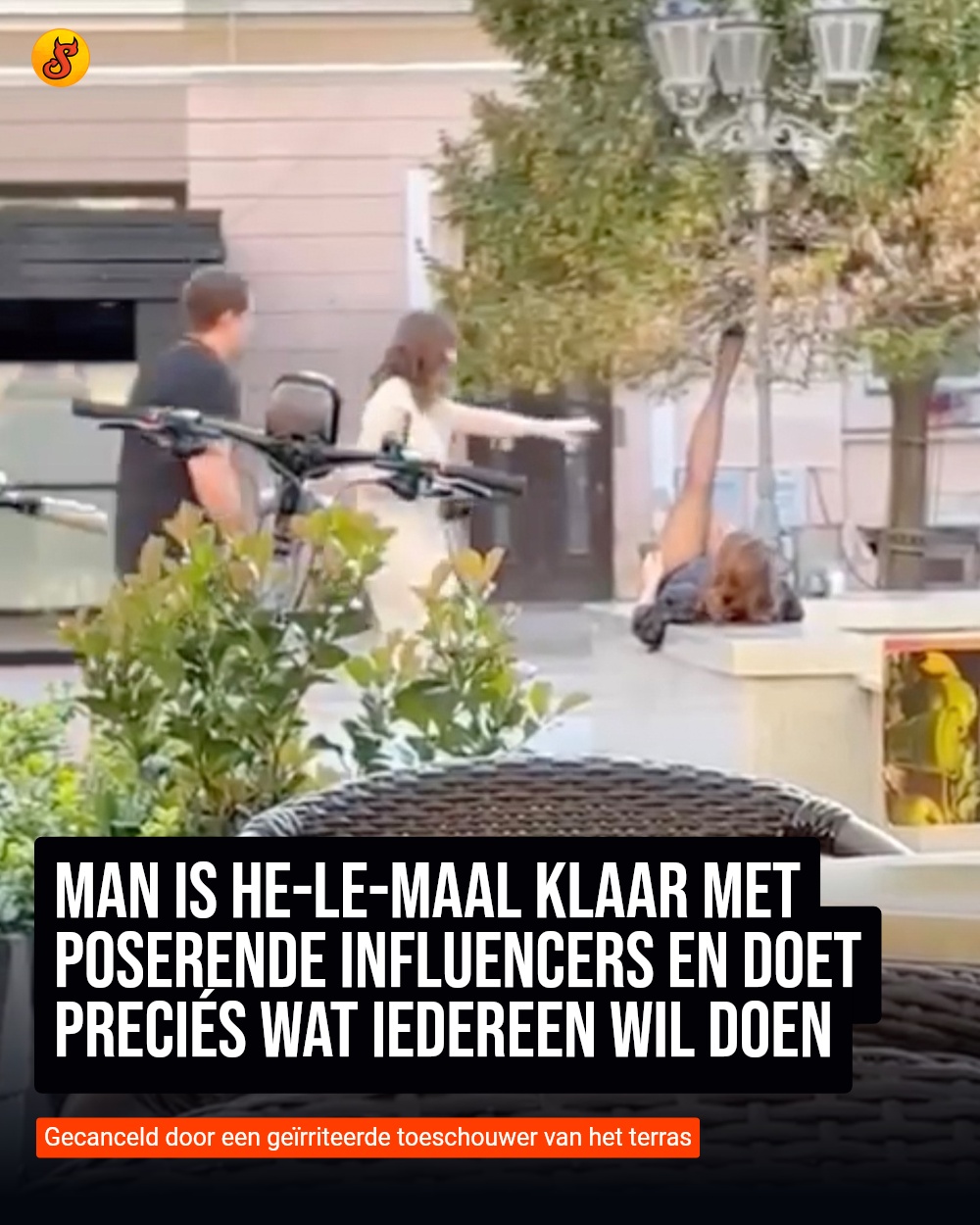 Man is HE-LE-MAAL klaar met poserende influencers en doet preciés wat iedereen wil doen