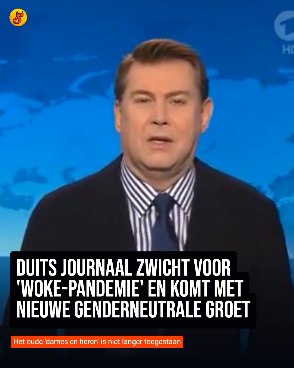 Duits journaal zwicht voor 'woke-pandemie' en komt met nieuwe genderneutrale groet