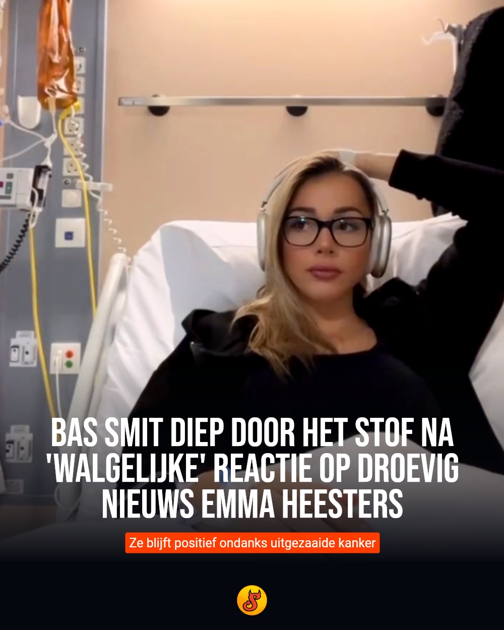 Bas Smit diep door het stof na 'walgelijke' reactie op droevig nieuws Emma Heesters