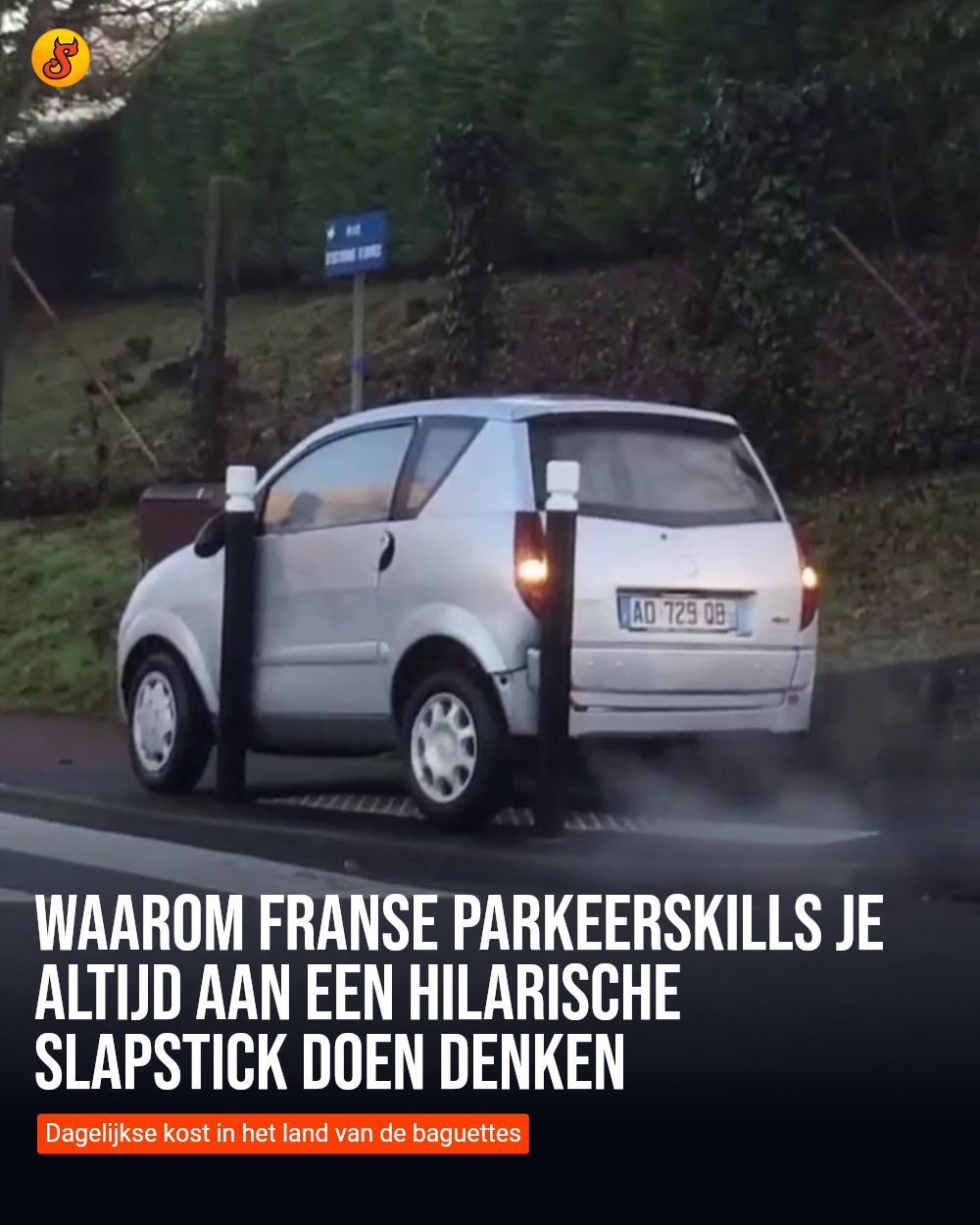 Waarom Franse parkeerskills je altijd aan een hilarische slapstick doen denken
