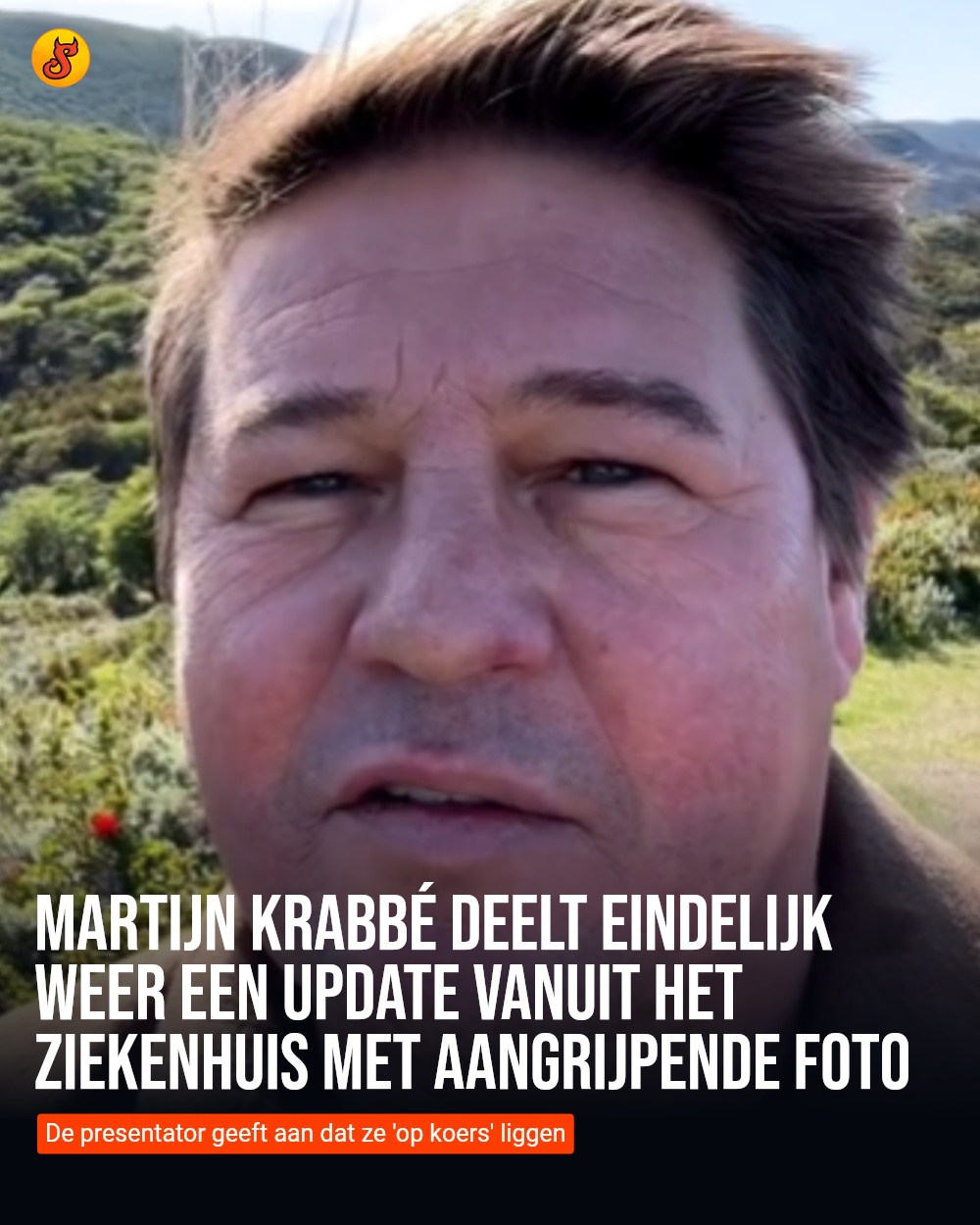 Martijn Krabbé deelt eindelijk weer een update vanuit het ziekenhuis met aangrijpende foto