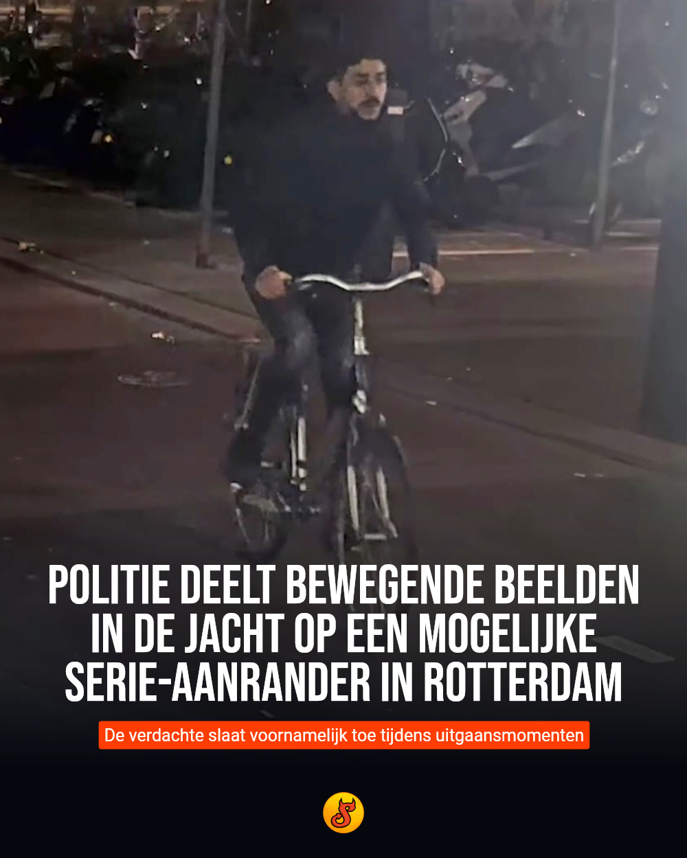 Politie deelt bewegende beelden in de jacht op een mogelijke serie-aanrander in Rotterdam