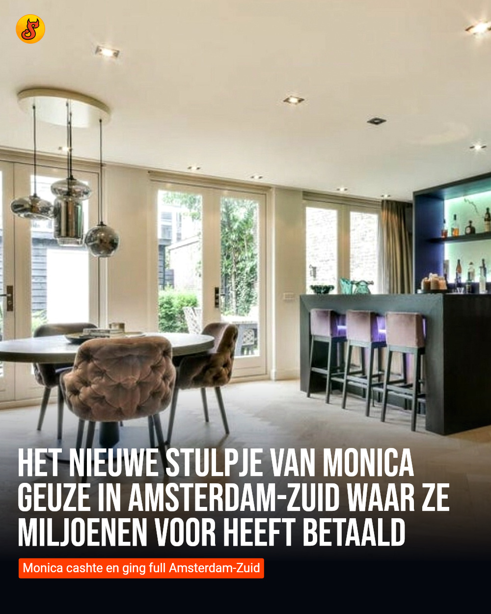 Het nieuwe stulpje van Monica Geuze in Amsterdam-Zuid waar ze MILJOENEN voor heeft betaald