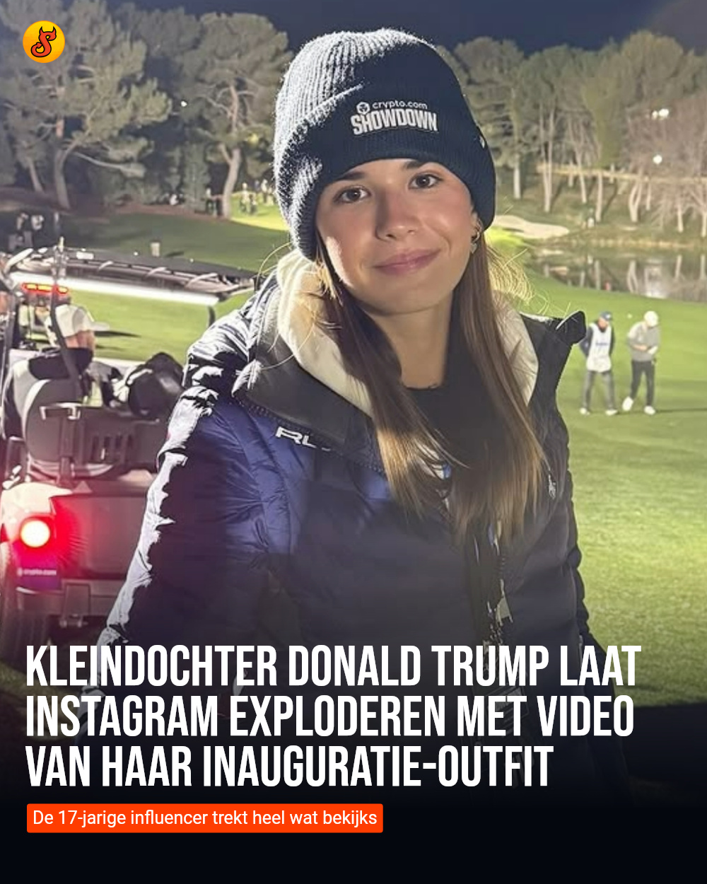 Kleindochter Donald Trump laat Instagram exploderen met video van haar inauguratie-outfit