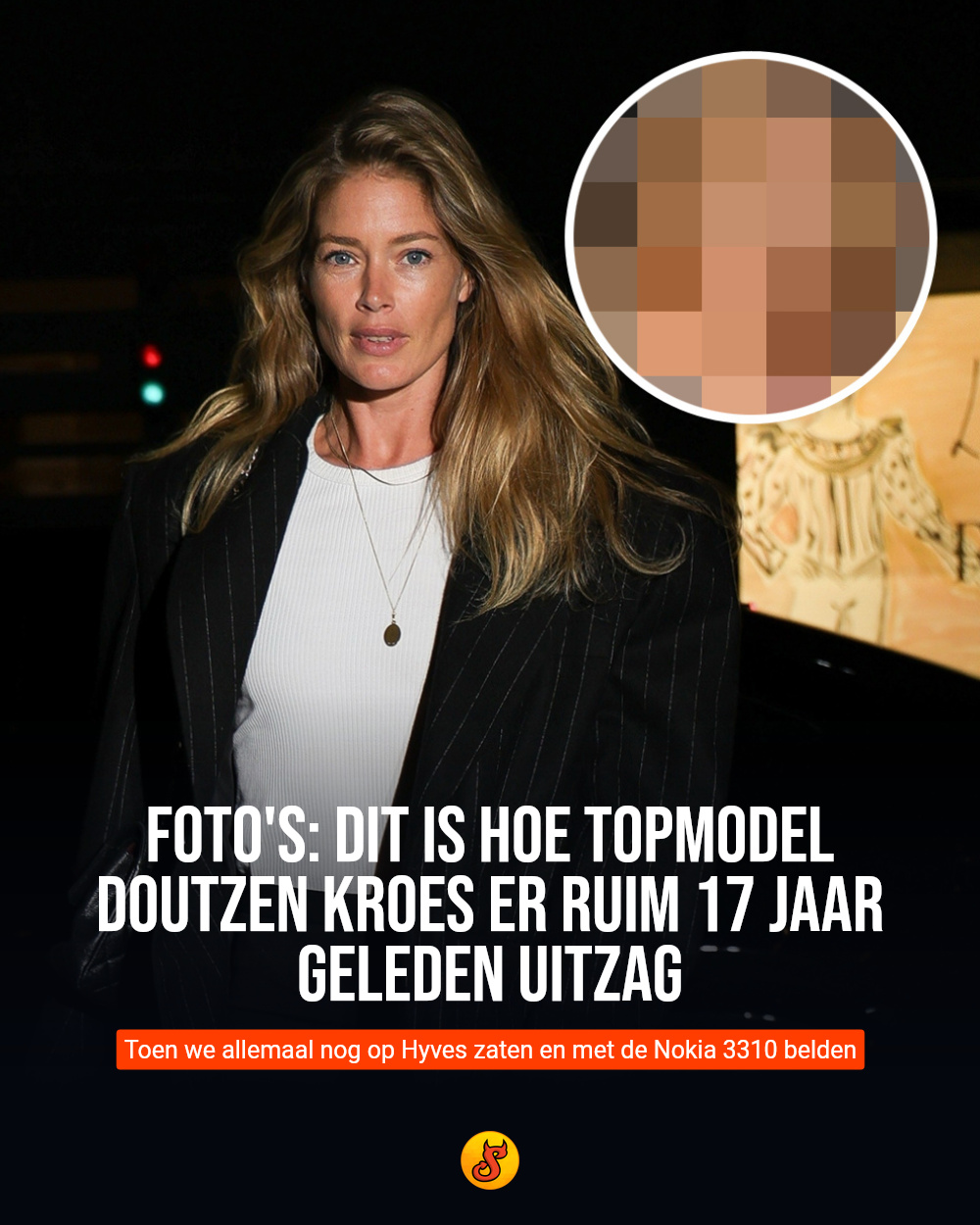 FOTO'S: Dit is hoe topmodel Doutzen Kroes er ruim 17 jaar geleden uitzag