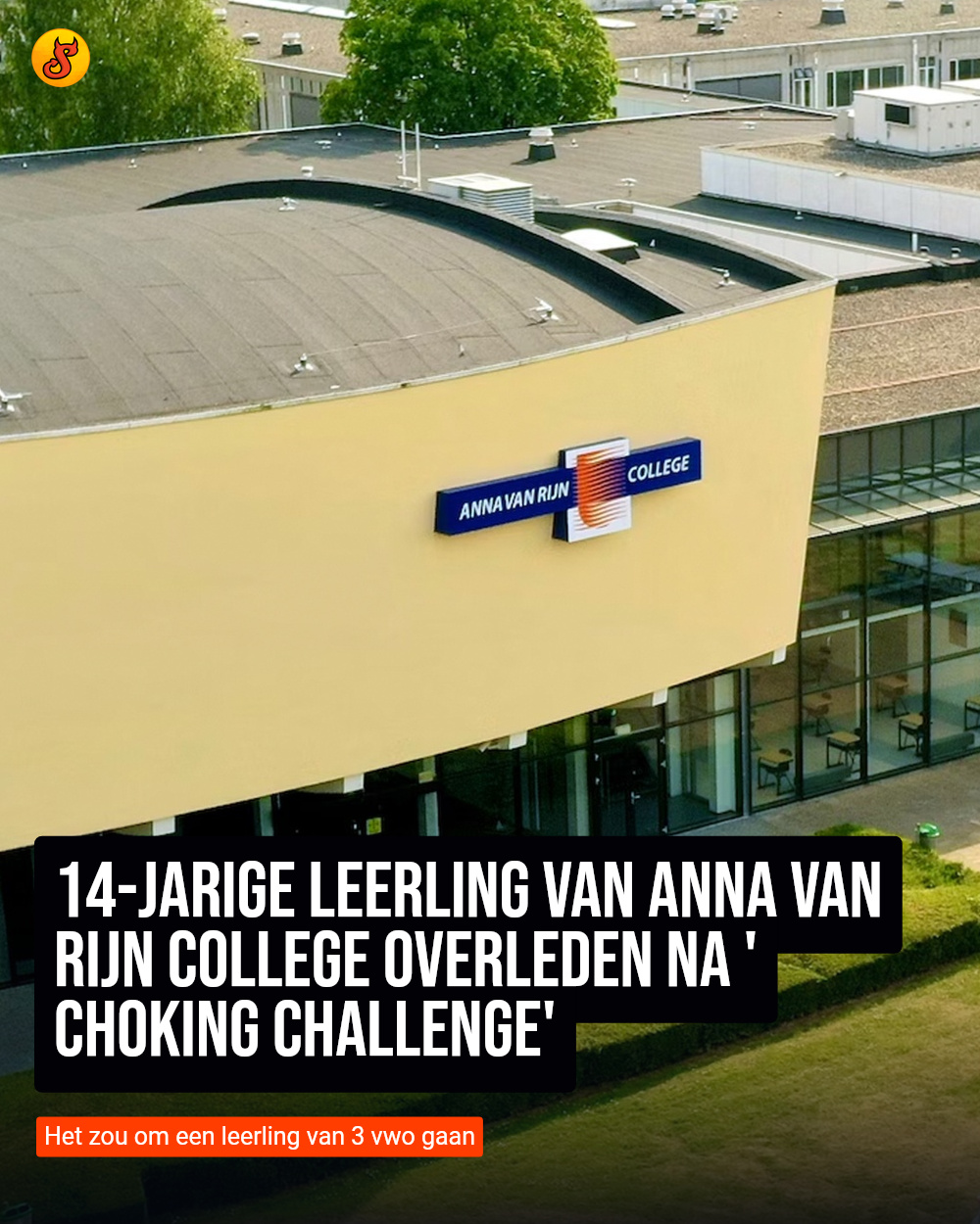 14-jarige leerling van Anna van Rijn College overleden na 'choking challenge'