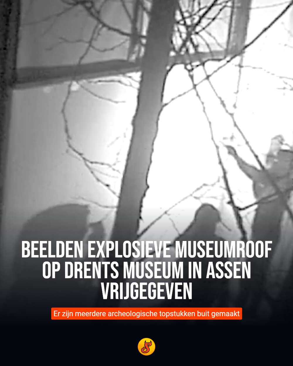 Beelden explosieve museumroof op Drents Museum in Assen vrijgegeven