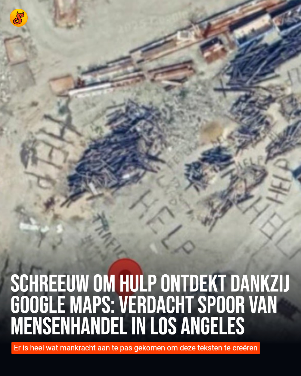 Schreeuw om hulp ontdekt dankzij Google Maps: verdacht spoor van mensenhandel in Los Angeles