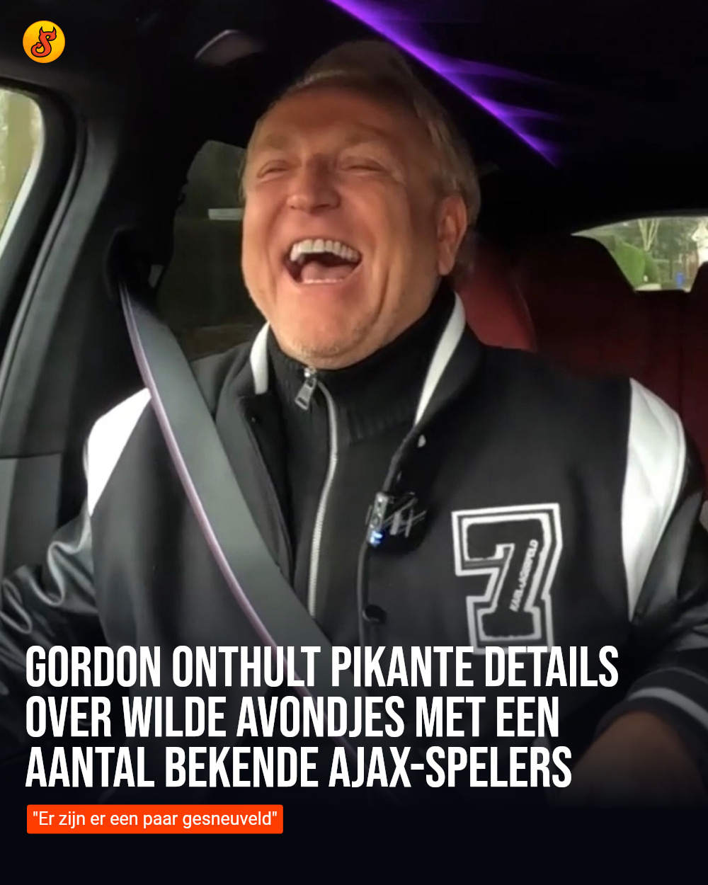 Gordon onthult pikante details over wilde avondjes met een aantal bekende Ajax-spelers