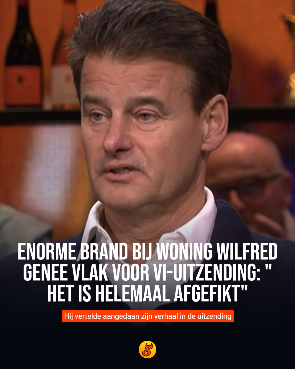 Enorme brand bij woning Wilfred Genee vlak voor VI-uitzending: "Het is helemaal afgefikt"