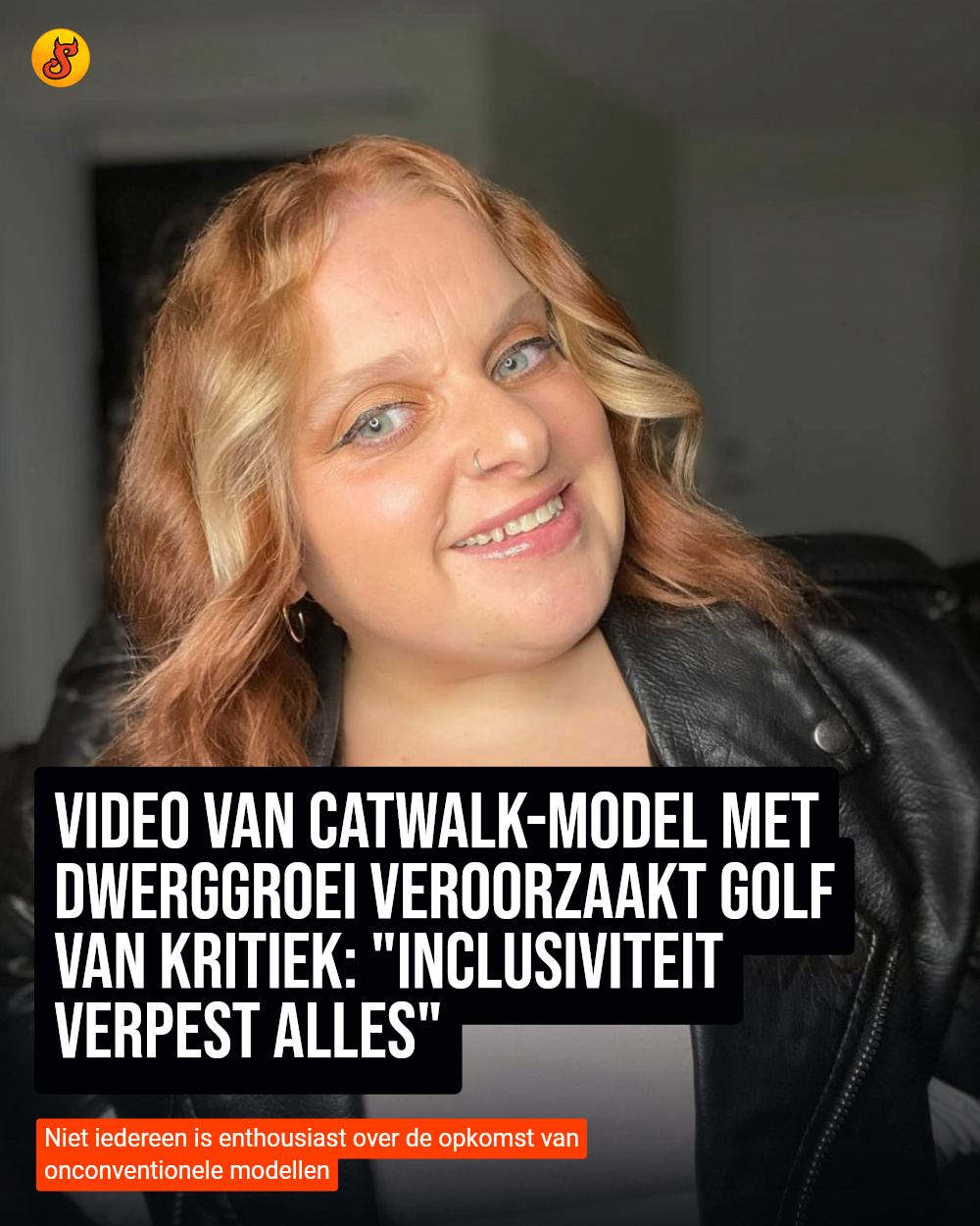 Video van catwalk-model met dwerggroei veroorzaakt golf van kritiek: "Inclusiviteit verpest alles"