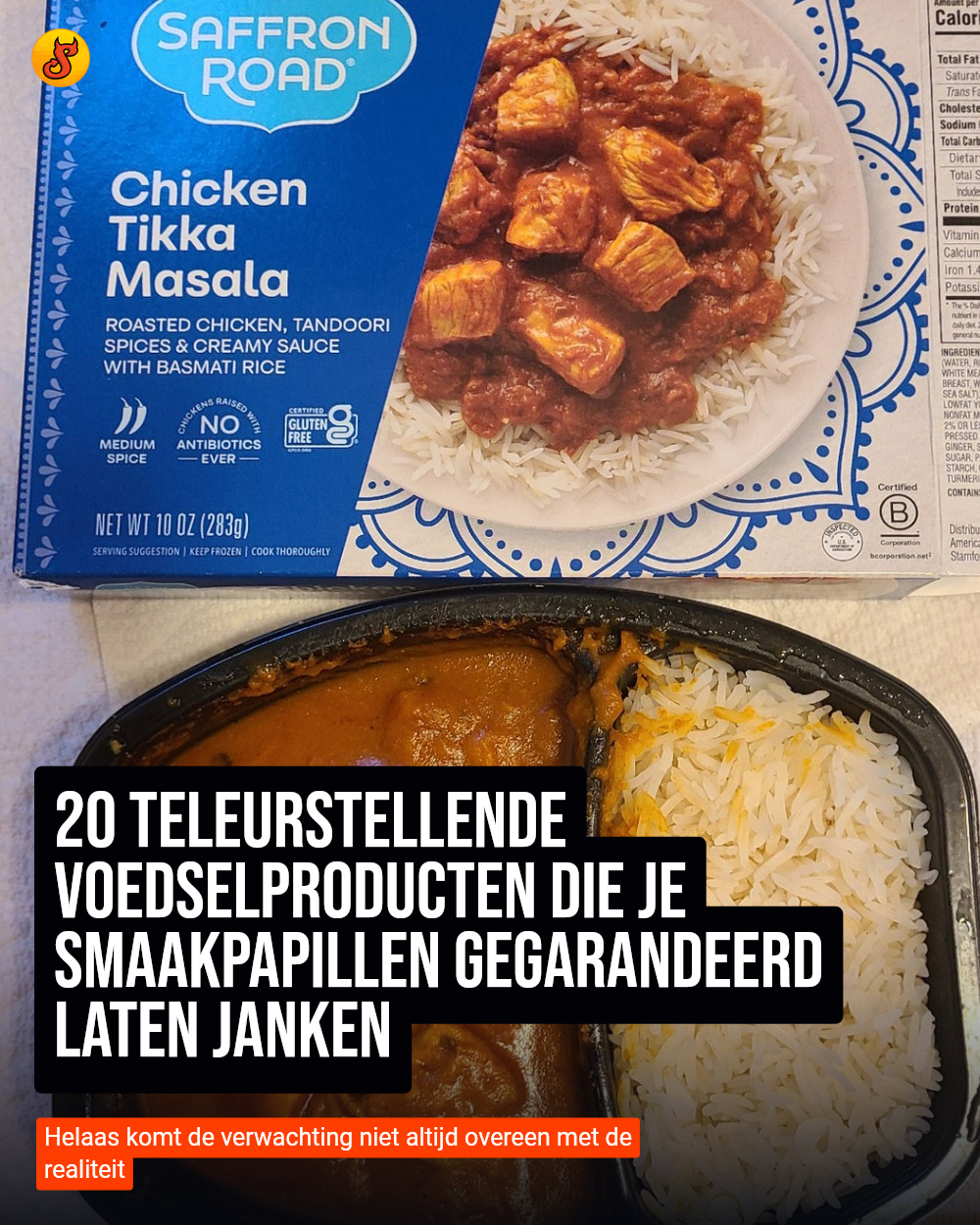 20 teleurstellende voedselproducten die je smaakpapillen gegarandeerd laten janken