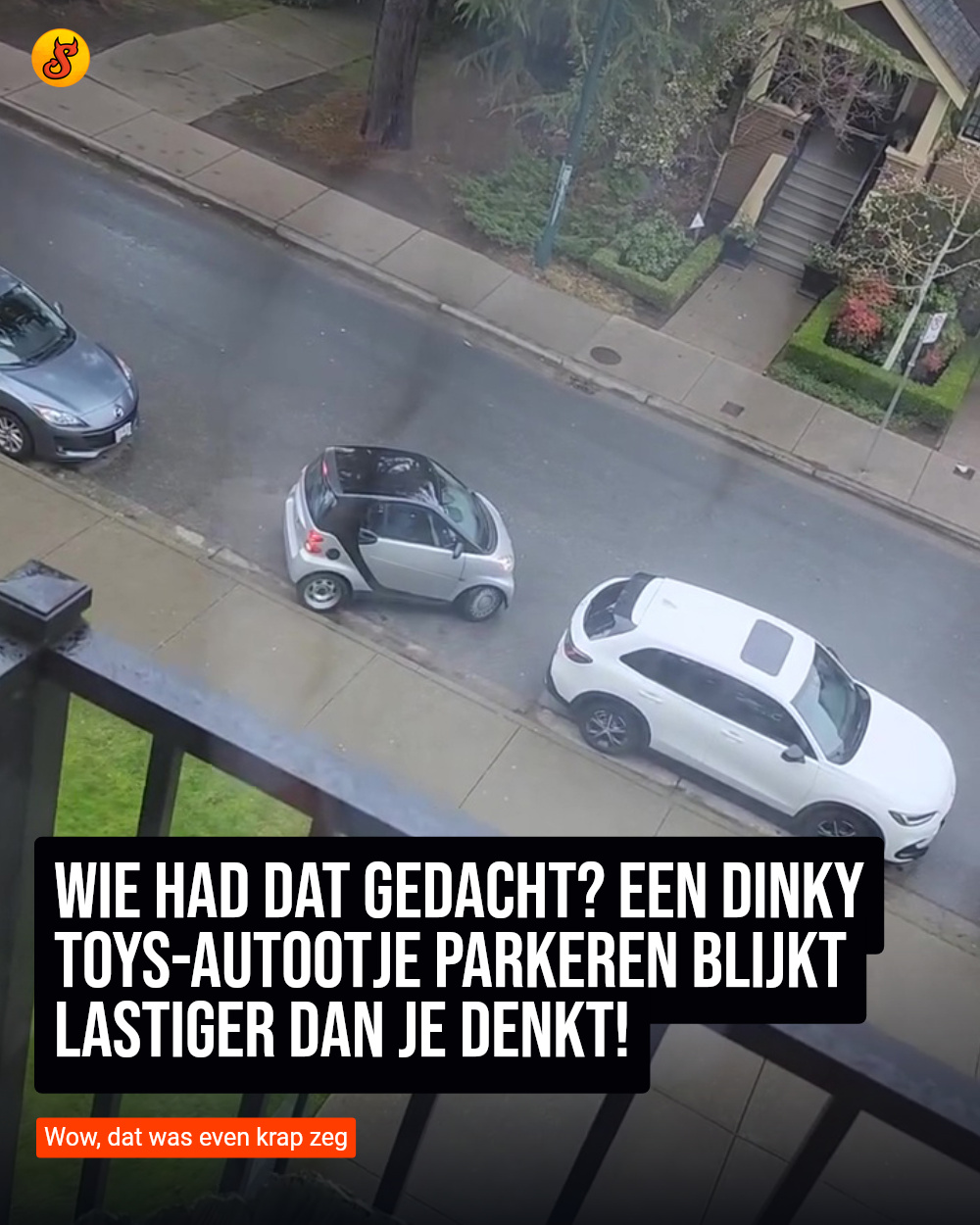 Wie had dat gedacht? Een Dinky Toys-autootje parkeren blijkt lastiger dan je denkt!
