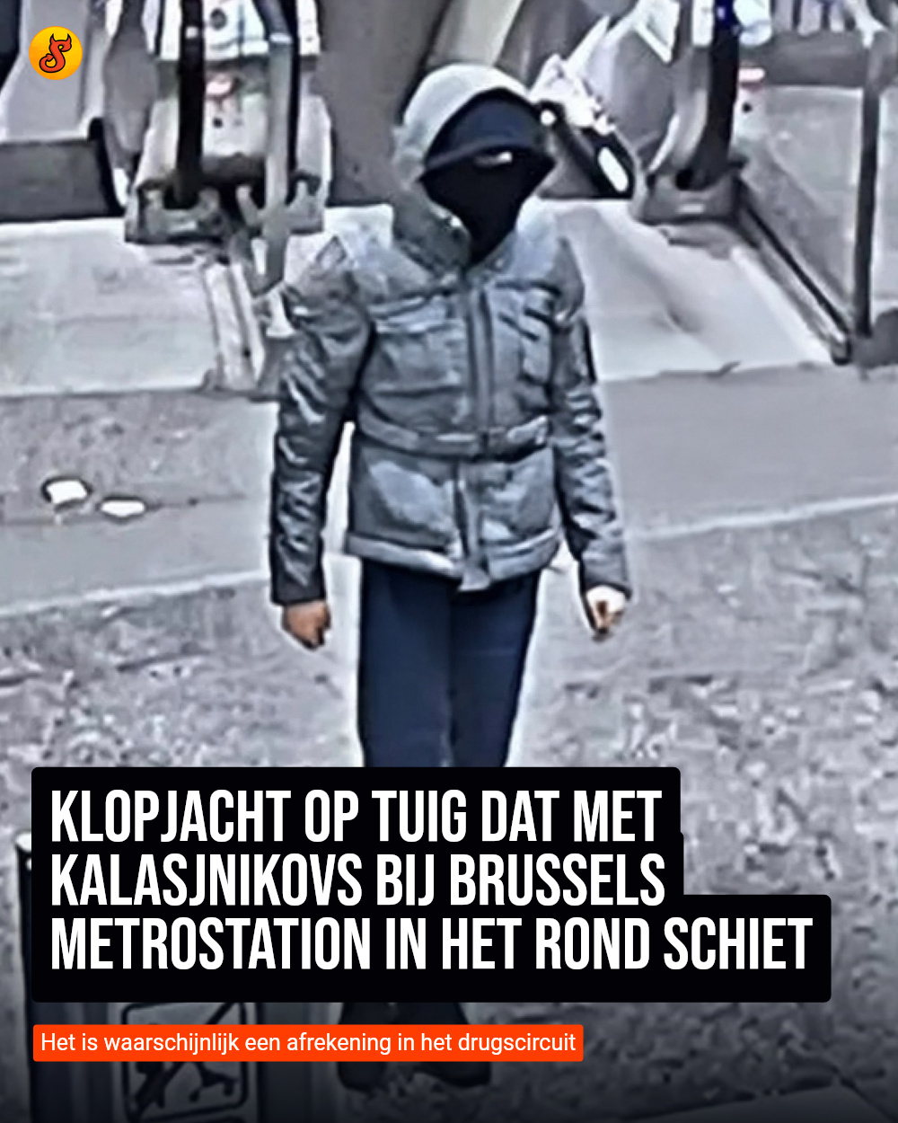Klopjacht op tuig dat met kalasjnikovs bij Brussels metrostation in het rond schiet