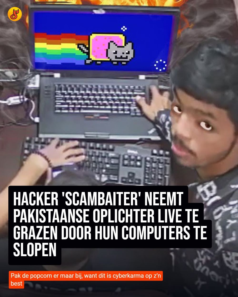 Hacker 'Scambaiter' neemt Pakistaanse oplichter live te grazen door hun computers te slopen