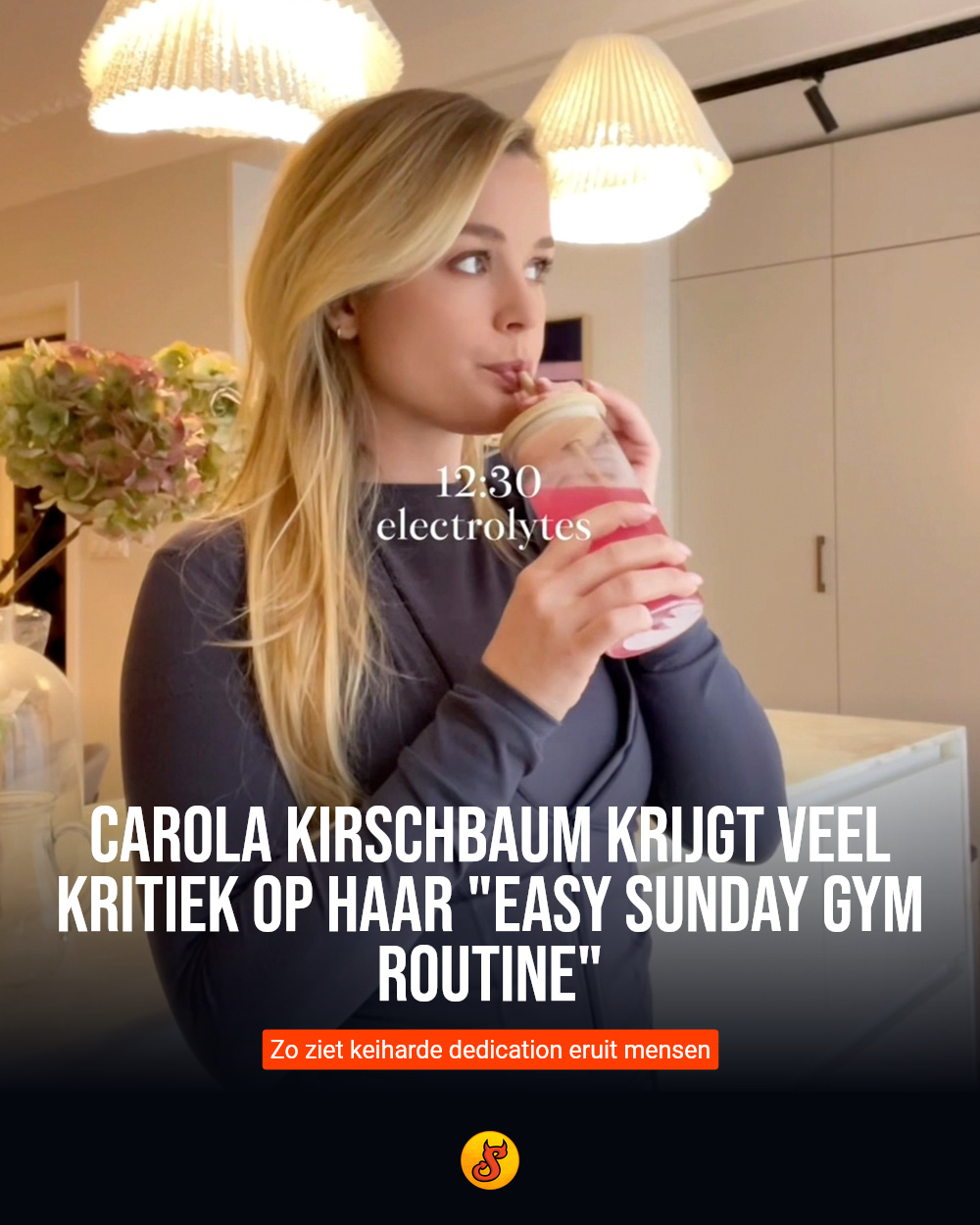 Carola Kirschbaum krijgt veel kritiek op haar "Easy Sunday gym routine"