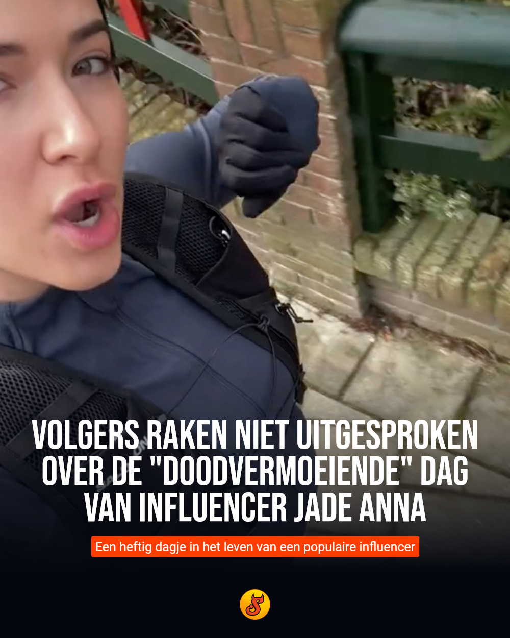 Volgers raken niet uitgesproken over de "doodvermoeiende" dag van influencer Jade Anna