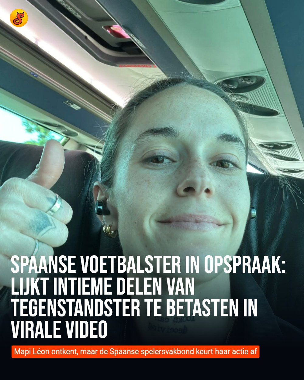 Spaanse voetbalster in opspraak: Lijkt intieme delen van tegenstandster te betasten in virale video