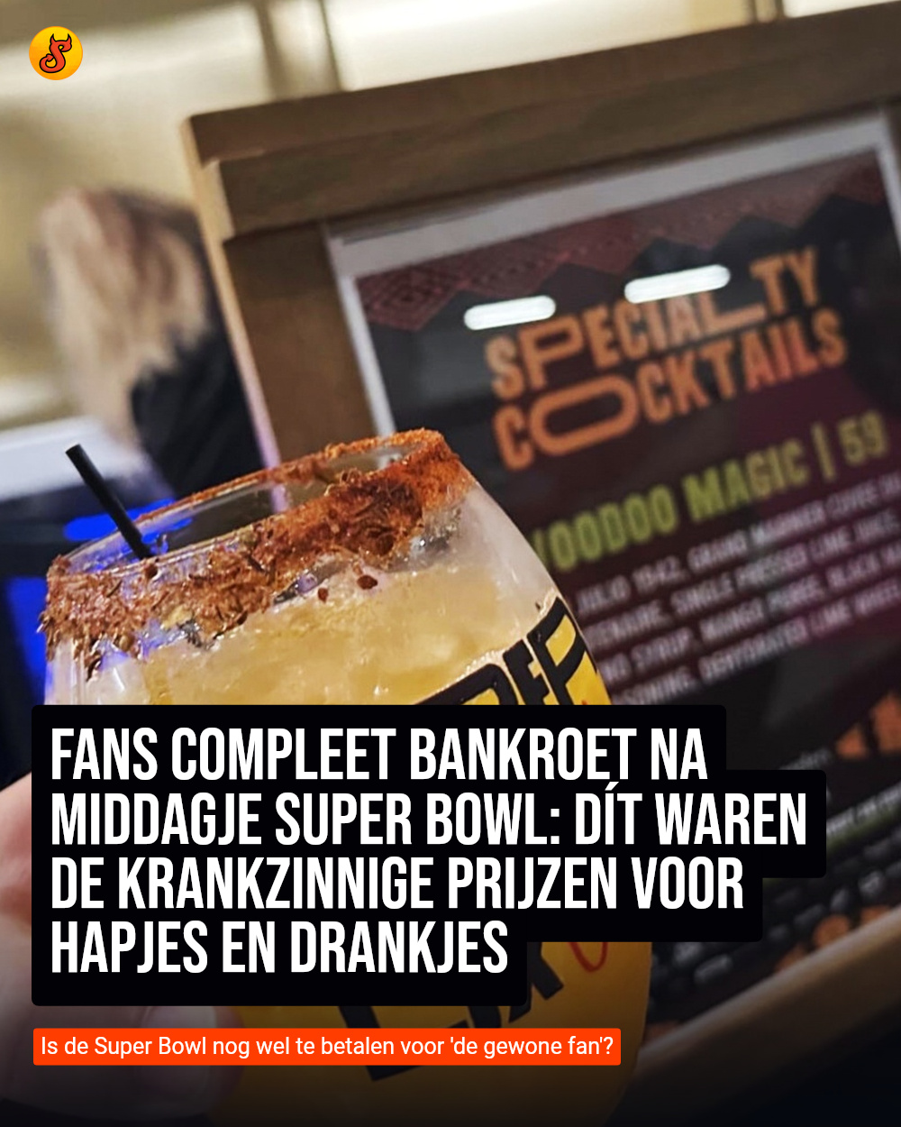 Fans compleet bankroet na middagje Super Bowl: Dít waren de krankzinnige prijzen voor hapjes en drankjes